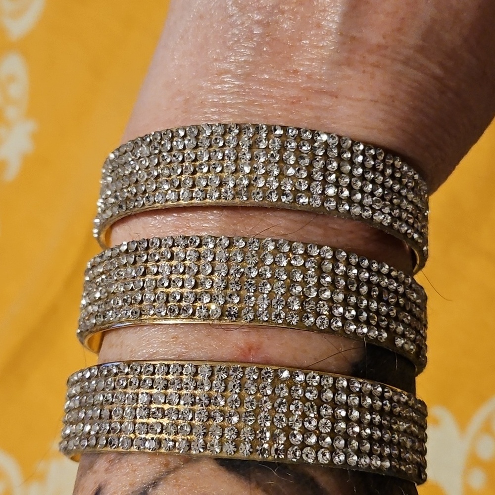 **Clearance** Rhinestone Cuff Bracelet - Picture 2 of 6